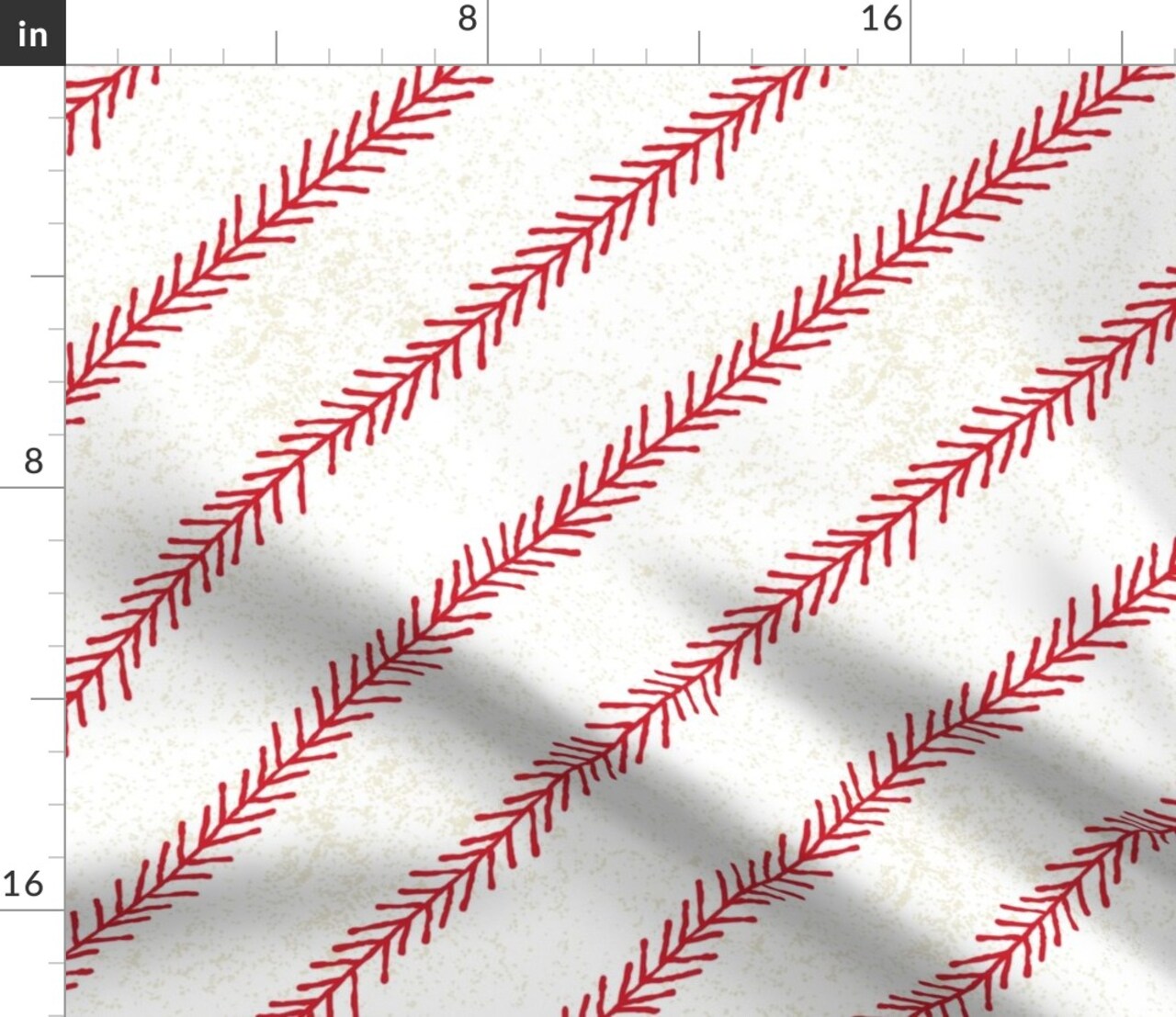 Baseball, Stitch, Sport, Ball, Kids, Classic, American, Summer, Game, Bat, Red, White, Custom Printed Fabric by Spoonflower Various Fabrics by the Yard or Fat Quarter